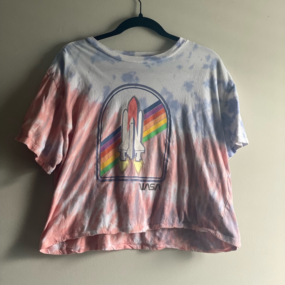 NASA juniors graphic crop short sleeve T-shirt size XXXL